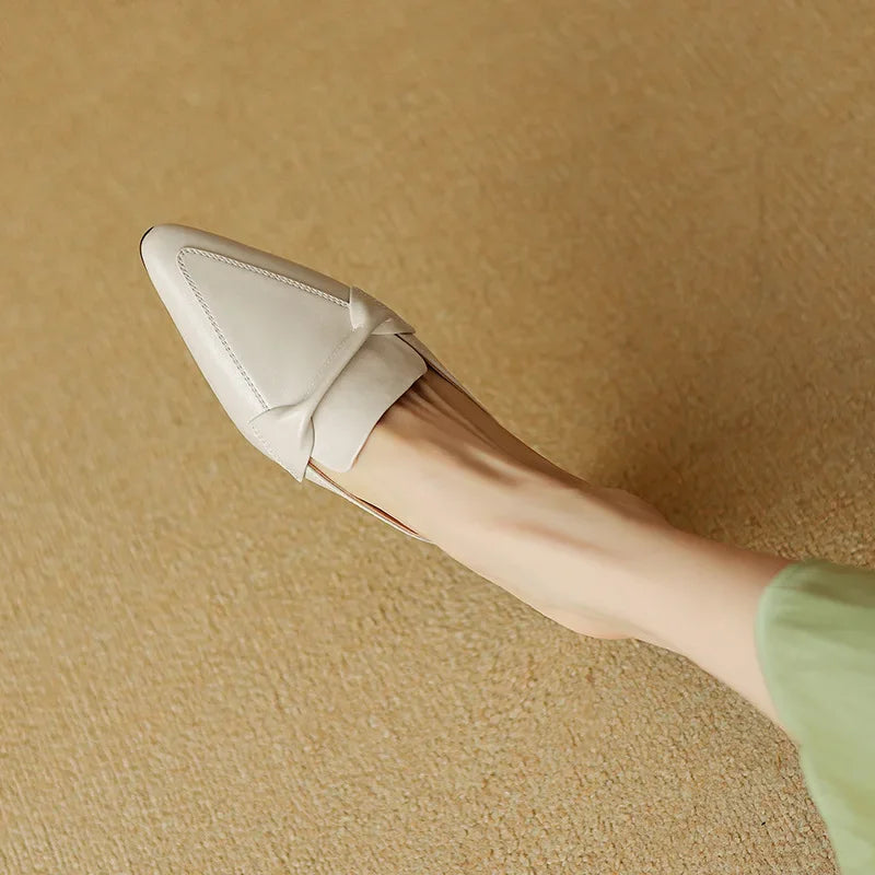 Alaya Genuine Leather Mules