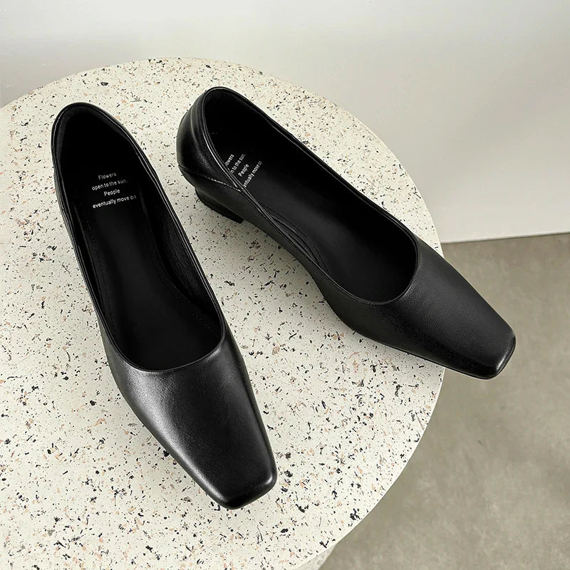 Calyan Genuine Leather Pumps