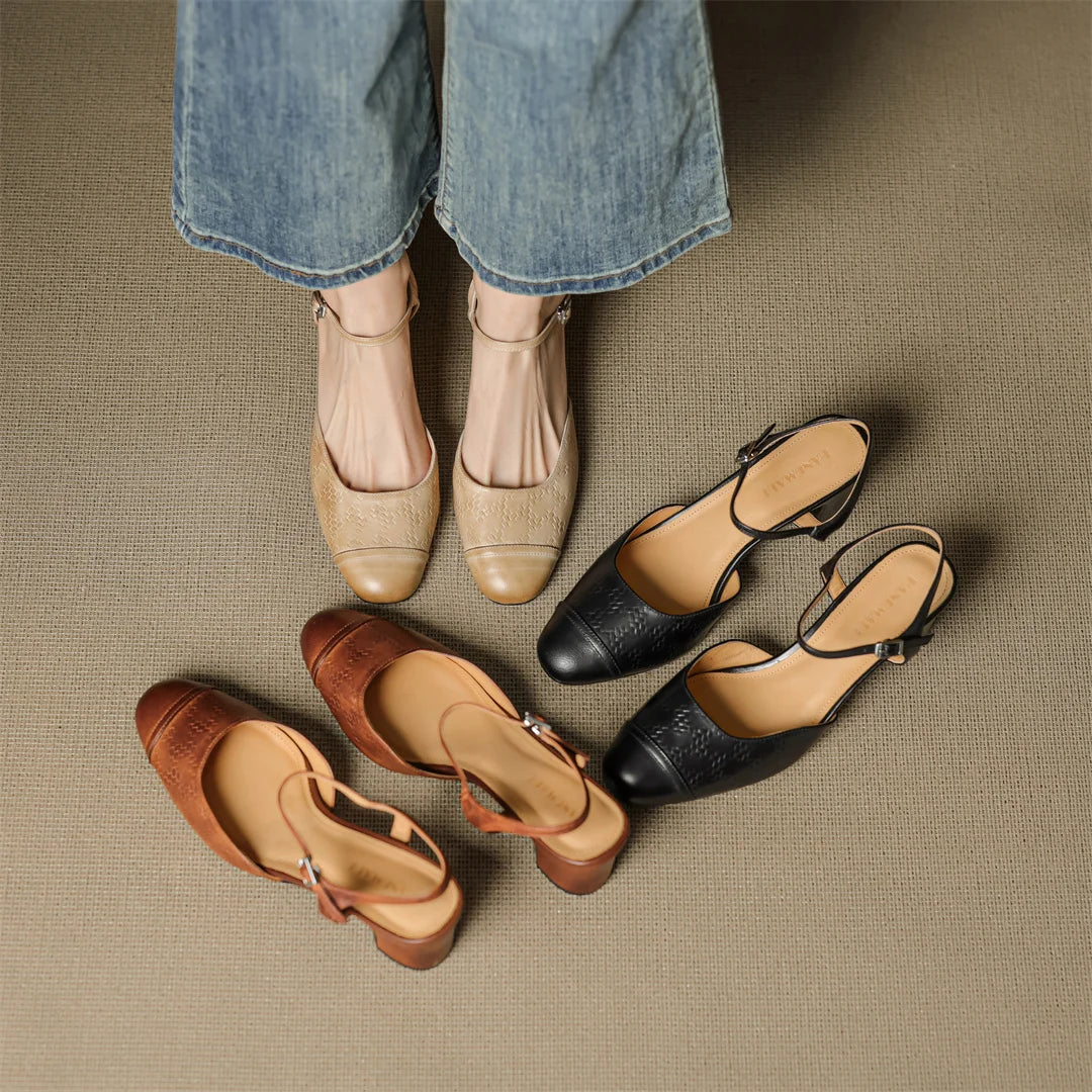 Alina Genuine Leather Pumps