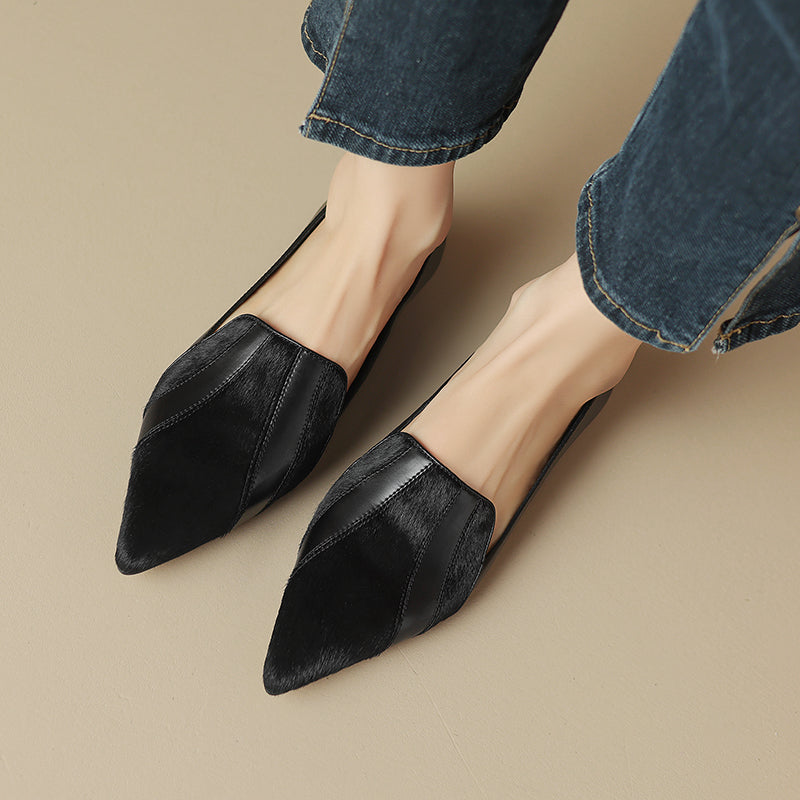 Klara Genuine Leather Flats