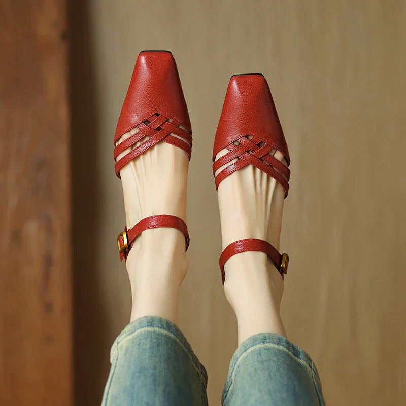 Marisol Genuine Leather Heels