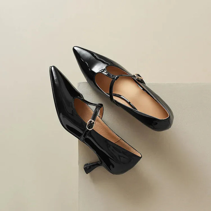 Ileen Genuine Leather Heels