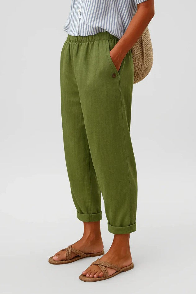 Elowen™ | Breathable Linen Comfort Trousers