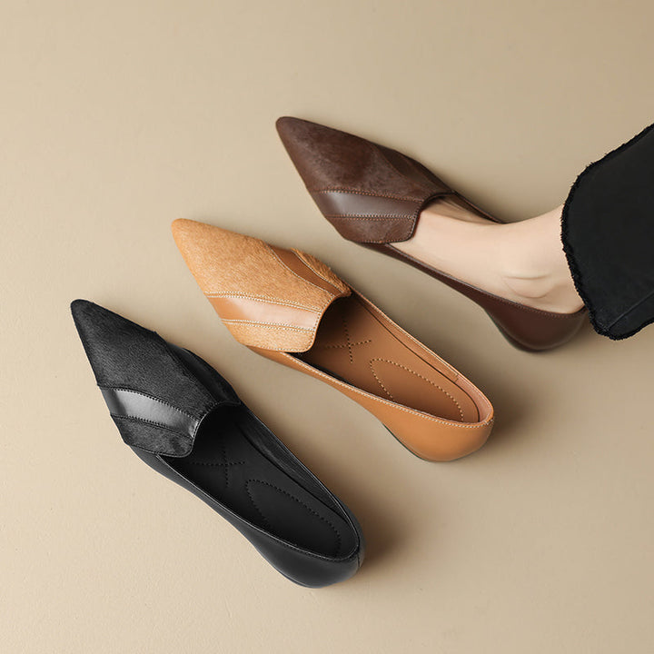 Klara Genuine Leather Flats