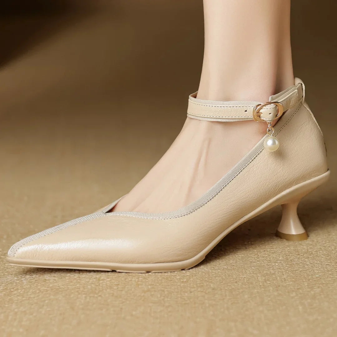 Mava Genuine Leather Heels