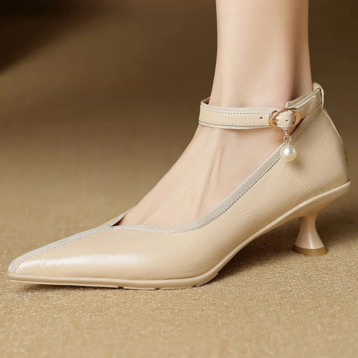 Mava Genuine Leather Heels