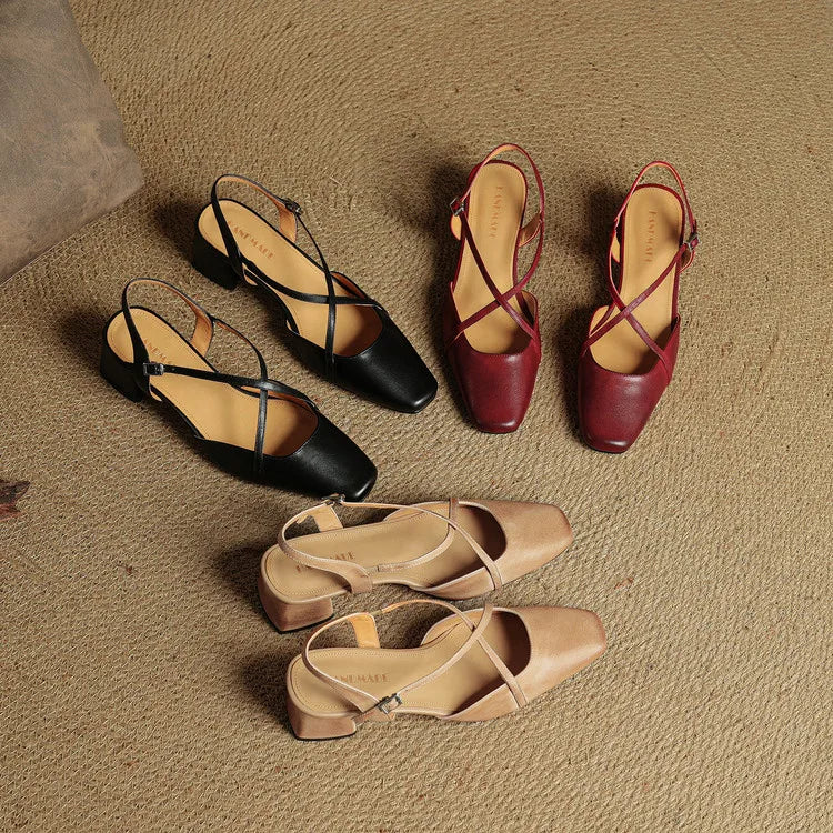 Meloni Genuine Leather Heels