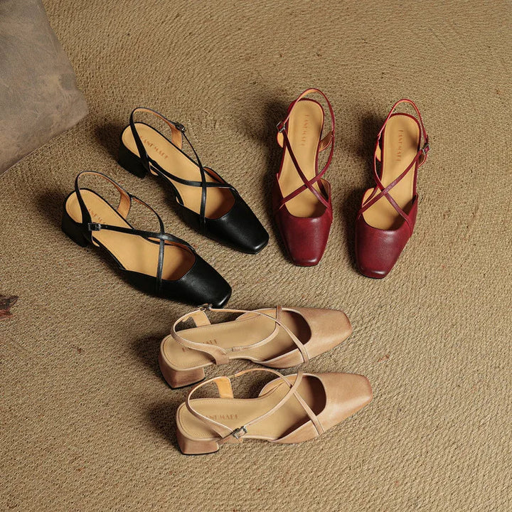 Meloni Genuine Leather Heels