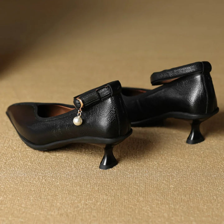 Mava Genuine Leather Heels
