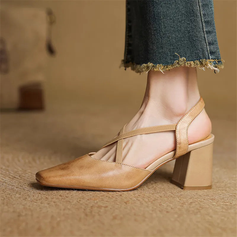 Petra Genuine Leather Heels