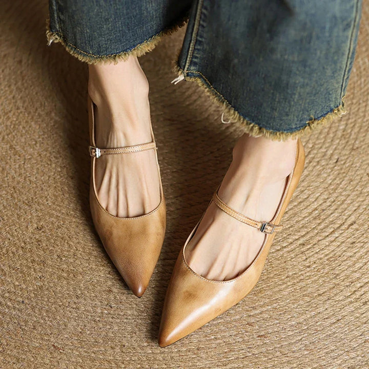 Selene Genuine Leather Pumps