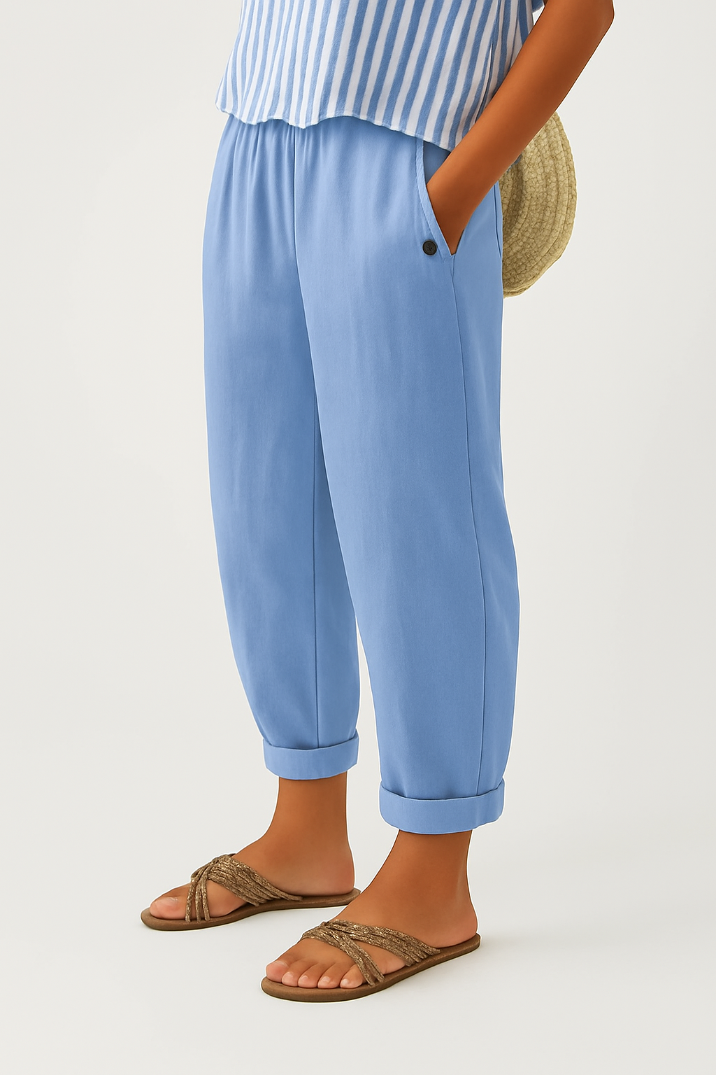 Elowen™ | Breathable Linen Comfort Trousers
