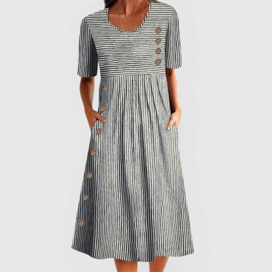 Selina™ Striped Midi Dress